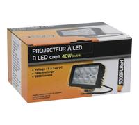 Phare de travail rectangle LED 12/24V 40W 2800 lumens SODIFLASH - 17096