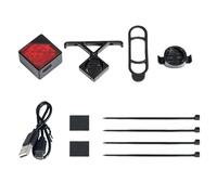 Phare de vélo rechargeable - Accessoire d'éclairage intelligent étanche pour la visibilité et la sécurité, 4 modes réglables avec fonction de chargement USB, lampe de cyclisme en montagne pour l'équit