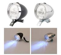 Phare De Vélo Rétro Classique À 3 Led, Phare De Bicyclette, Feu Avant Antibrouillard, Lampe De Sécurité, Veilleuse D'avertissement De Sécurité
