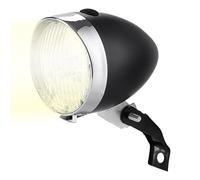 Phare de vélo rétro, lampe pour vélo à 3 LED, lumière de cyclisme étanche avec mode faisceau lumineux, lampe de sécurité robuste en ABS, phare pour scooter de style vintage