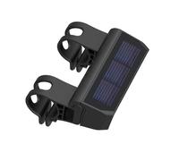 Phare De Vélo Solaire Abs Étanche, Lumière Led Universelle Pour Vélo, Lampe De Course Vtt, Accessoires De Cyclisme F5e0
