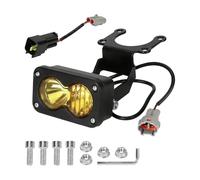 Phare de vélo universel d'extérieur avec prise E à 3 broches 20 W - Connexion Plug and Play - Large plage de tension pour tous les amateurs de cyclisme (jaune, 7,7 x 4,5 cm)