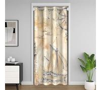 Phare de Voile Sombre Rideau de Porte pour Vie Privée 86x203,Thème Marin Médiéval Rideau Occultant,Vague de La Mer Jaune Rideaux de Séparation de Chambre,Boussole Peinte À La Main Rideau Porte Entrée