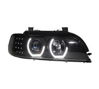 Phare de voiture compatible pour BMW E39 phare Angel Eyes 1995-2003 année phares feux avant avec feux de jour H7 KIT(HID 4300K Low Beam)
