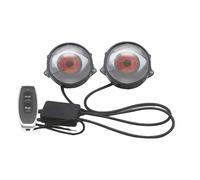 Phare De Voiture Evil Eyes - 2X Phare LED Télécommandé Lampe De Voiture Devil Eye | Phares Led Démon Mauvais Œil 12v-36v 1.5w, Conception De Motif D'oeil Réglable, Lumière Automobile 12v-36v Pour Cami