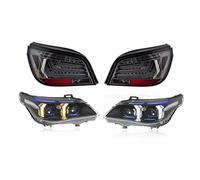 Phare de voiture + feux arrière compatibles avec les phares BMW Série 5 E60 520i M5 2003-2010 Snake Eyes Accessoires de voiture Lampe de circulation diurne(Style A,XENON_2008-2010)