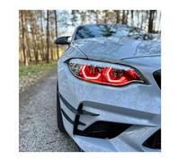 Phare De Voiture pour BMW pour M2 Série 2 DRL Multicolore LED F22 F23 F87 2018 2019 2020 Jaune Citron Angel Eyes LCI Feux Jour 63117494851 63117494852 LED Phare(Rouge)