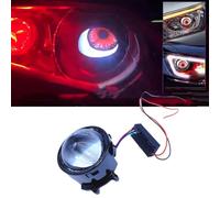 Phare de voiture - USB - Œil diable - Phares dynamiques de voiture avec motif d'yeux réglables - 12 V - Pour tout modèle de voiture