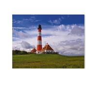 Phare de Westerhever，Jigsaw Puzzles Puzzle, 1000 Pièces en Bois Adultes Puzzles, Enfants Cerveau IQ Développement Cadeau（75x50cm）-AC60