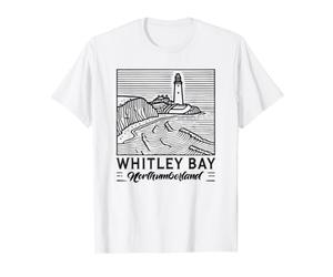 Phare de Whitley Bay dans Le Northumberland T-Shirt Graphique avec Valeur