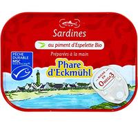 PHARE D'ECKMUHL Sardines au piment d Espelette MSC 135G - La boîte de 135G