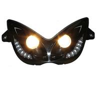 Phare double optique avec LED - Feux de circulation diurnes pour MBK Nitro 50/100, Naked, Yamaha Aerox 50, YQ50/100