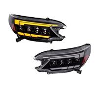 Phare Droit Côté Passager Compatible Avec CRV 2012 2013 2014 Ensemble Phares Avec Projecteur À 4 Lentilles Et Clignotants Dynamiques. Accessoires Outils.