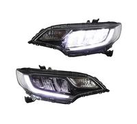 Phare Droit Côté Passager Compatible Avec Jazz 2014 2015 2016 2017 2018 2019 2 Pièces Phares DRL Clignotants Feux Pour Route Projecteur Angel Eye