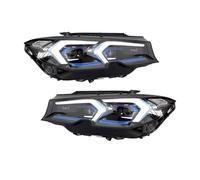 Phare Droit Côté Passager Compatible Avec La Série 3 Pour G20 G28 2019 2020 2021 2022 2023 Modification De L'ensemble Des Phares Lentille À Cadre Bleu Feux De Jour Direction Hydraulique