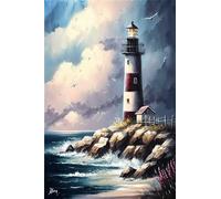 Phare Du Littoral Affiche Étain Drôle Plaque Étain Signe Rétro Affiche Poster Plaque Pour Salon Garage Maison M