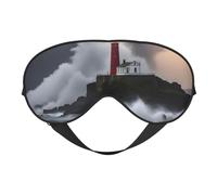 Phare en tempête avec imprimé masque confortable pour les yeux, sangle réglable, idéal pour la sieste, le voyage, le camping, le yoga, la détente