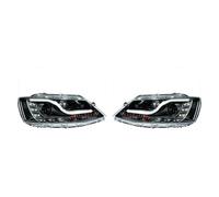 Phare Ensemble Phares Convient pour VW Jetta IV Noir Transparant