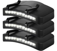 Phare Extérieur 3/5 À 11 Led À Clipser, Alimenté Par Piles, Léger Et Étanche Avec Clip Pour Camping, Pêche, Randonnée (3)