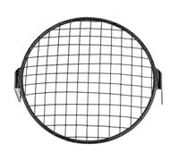 Phare Garde Grille Couverture Kit Pour Chopper Pour CafeRacer 65 Pouces Couvercle Protecteur De Phare De Moto Vintage Lampe De Calandre Rétro(Checks)