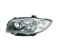 Phare gauche compatible avec BMW Série 1 E81 E87 E82 E88 2004 2005 2006 2007 2008 2009-116i 118i 120i 125i 130i 135i 116d 118d 120d 123d VV P799L Phares avant côté conducteur - Argenté - LHD