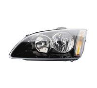 Phare gauche compatible avec Ford Focus MK2 2004 2005 2006 2007 2008 VP854L Phare avant de voiture côté conducteur Projecteur Noir LHD