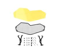 Phare Grill Pour BMW Pour F750GS Pour F850GS F750 F 850 GS F800GS 2018-2024 Protecteur Lampe Patch Grille Couverture Garde Phare Protecteur(Yellow)