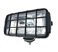 Phare halogène blanc supplémentaire 195 x 95 mm 12 V 24 V avec grille de protection