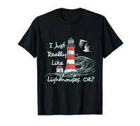 Phare J'aime vraiment les phares, la navigation de mer T-Shirt