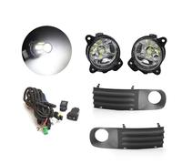 Phare Kit Phares Antibrouillard LED pour VW T5 Transporter pour Multivan pour Caravelle 2003-10 Couvercle Phare Antibrouillard Interrupteur Faisceau Câbles Phares(1 Set LED)
