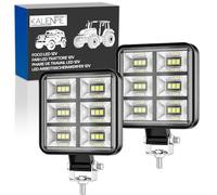 Phare led 12v 2 pieces aluminium abs 18 led 6500K 8.4 cm 3.34" IP65 120% de luminosite en plus que les spots normaux phare de travail led tracteur longue portée led longue portee led 4x4