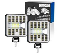Phare led 12v 2 pieces aluminium abs 29 led 6500K 8.4 cm 3.34" IP65 120% de luminosite en plus que les spots normaux phare de travail led tracteur longue portée led longue portee led 4x4
