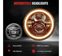 Phare LED de 17,8 cm + 2 phares antibrouillard de 11,4 cm, homologués E