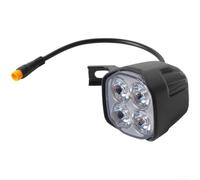 Phare LED étanche pour scooter électrique G2pro DB - 1000 lumens - Lampe avant de rechange IPX6 contre la pluie, le brouillard et la nuit, coque en ABS noir