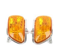 Phare LED Moto Coque Lentille Clignotant Avant Moto pour Goldwing pour GL1800 2001-2017 Moto Phare Avant(Orange)