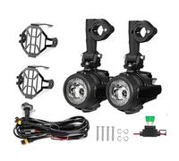Phare LED Moto Feux Antibrouillard Universels pour BMW pour R1200GS LC R 1250GS R1250GS F800GS GSR1200 F850GS F750GS ADV Couvercle Protection Phares Moto Moto Phare Avant(1 Set A)