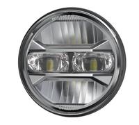 Phare LED Moto Phare Avant LED Angel Eyes H4 5.75 Pouces Moto DRL 3/4 pour Sportster pour Dyna pour Iron 883 Phare LED Moto Rond(Jaune)