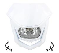 Phare LED Moto Phare Halogène Universel Moto Compatible avec pour CRF pour Suzuki pour Kawasaki KLX150 pour WR450 Accessoires Motocross Feux Avant Moto(White B)