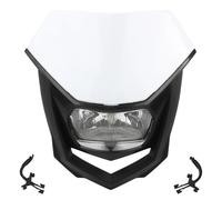 Phare LED Moto Phare Halogène Universel Moto Compatible avec pour CRF pour Suzuki pour Kawasaki KLX150 pour WR450 Accessoires Motocross Moto Phare Avant(White A)