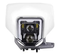 Phare LED + Plaque Compatible avec TM Racing en 125/144/ 250 GP1 Blanc