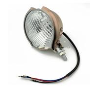 Phare LED pour moto Pour BMW Bobber Chopper Café Racer Phare Rond Rétro 12V Ampoule H4 Universelle Pour Moto 4.5 Pouces(Copper)