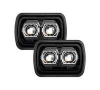 Phare LED Rectangulaire H4 À Faisceau Haut Et Bas 1 Ou 2 Pièces pour Wrangler pour YJ pour Cherokee pour XJ 5 X 7 Pouces 7 X 6 Pouces Phares Feux(2pcs 90W)