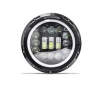 Phare LED Rond De 7 Pouces pour Cafe pour Racer Phare LED De Moto De 7 Pouces Phares Avant pour Moto(7 inch 15LED B)