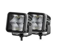 HELLA 1Fa 358 176-811 Led-Projecteur Longue Portée - Black Magic Cube Kit 3.2" - 12/24V - Montage En Saillie - Éclairage Du Champs Proche - Câble: 500Mm - Fiche: Fiche Deutsch - Kit - Quantité: 2