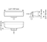 Phare longue portée Montage en saillie 1FB 358 176-201 HELLA