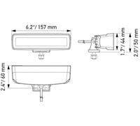 Phare longue portée Montage en saillie 1FB 358 176-211 HELLA