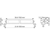 Phare longue portée Montage en saillie 1FJ 358 176-301 HELLA