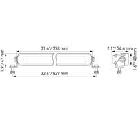 Phare longue portée Montage en saillie 1FJ 358 176-311 HELLA