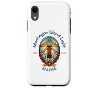 Phare lumineux de l'île de Monhegan dans le Maine Coque pour iPhone XR
