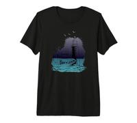 Phare Maritime Boussole Bateau voilier Nord T-Shirt Haut de Gamme